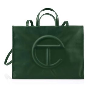 Like New Telfar Large Shopping Bag. Dark Olive Green.